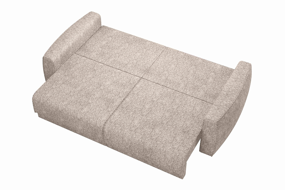 Женева 2S2P / Диван - кровать (еврокнижка) велюр bubble 12 темный беж